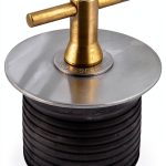 Shaw Plugs 2-3/4" Expansion Plug – Brass Zinc‑Plated Steel, Neoprene-0