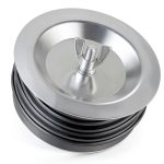 Dreyoo 1 Pcs 5 Inch End of Pipe Gripper Mechanical Plug, Steel Drain Pipe Cover with Galvanized Screw and Wing Nut for Outdoor Sewer Cleanout Drain-0