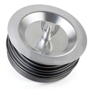 Dreyoo 1 Pcs 5 Inch End of Pipe Gripper Mechanical Plug, Steel Drain Pipe Cover with Galvanized Screw and Wing Nut for Outdoor Sewer Cleanout Drain-0