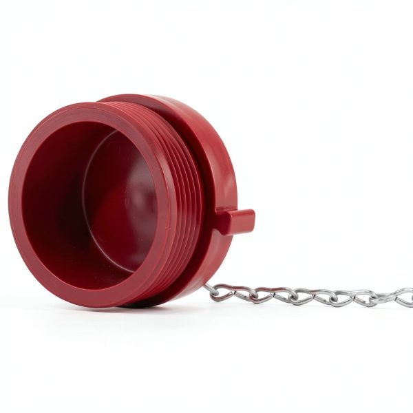 2 1/2" Red Plastic FDC Plug NH Expansion Plug Male Thread 3.06" OD-2