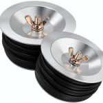 4 Inch Pipe Plug ZXBMS Drain Cap – 2 Pack Rubber & Stainless Steel-0