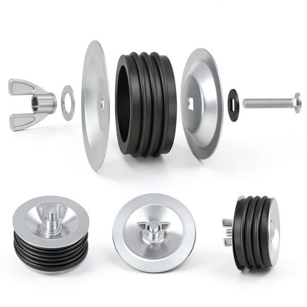 Dreyoo 1 Pcs 3 Inch End of Pipe Gripper Mechanical Plug, Steel Drain Pipe Cover with Galvanized Screw and Wing Nut for Outdoor Sewer Cleanout Drain-5