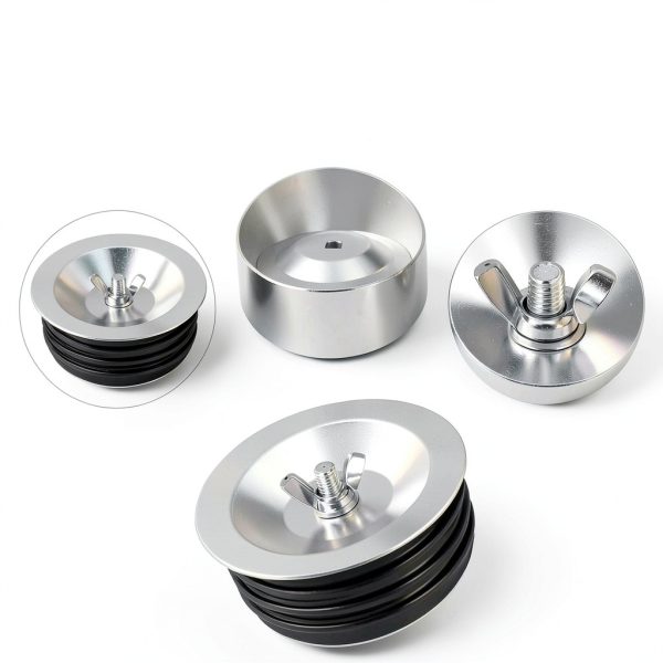 4 Inch Pipe Plug ZXBMS Drain Cap – 2 Pack Rubber & Stainless Steel-5
