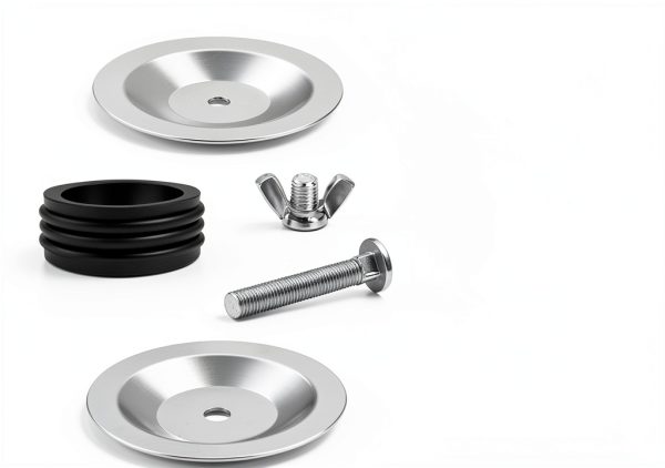 4 Inch Pipe Plug ZXBMS Drain Cap – 2 Pack Rubber & Stainless Steel-1